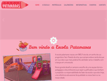 Tablet Screenshot of escolapatamares.com.br